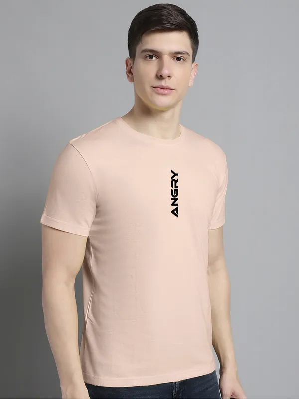 Coral_Cotton_Angry_Print_Round_Neck_T-Shirt_For_Men