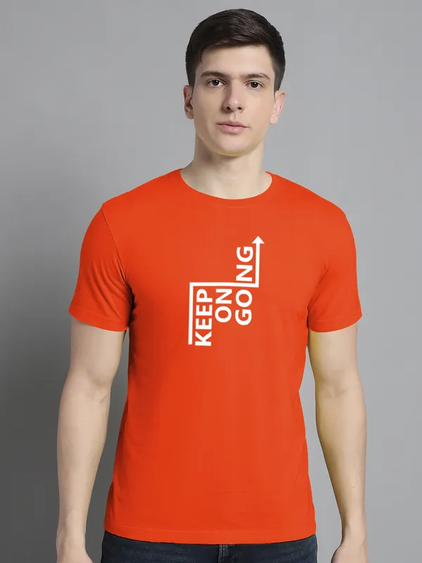 Pack_of_2_Blue_&_Orange_Cotton_Rib_Trimmed_Neckline_Printed_T-Shirt_For_Men