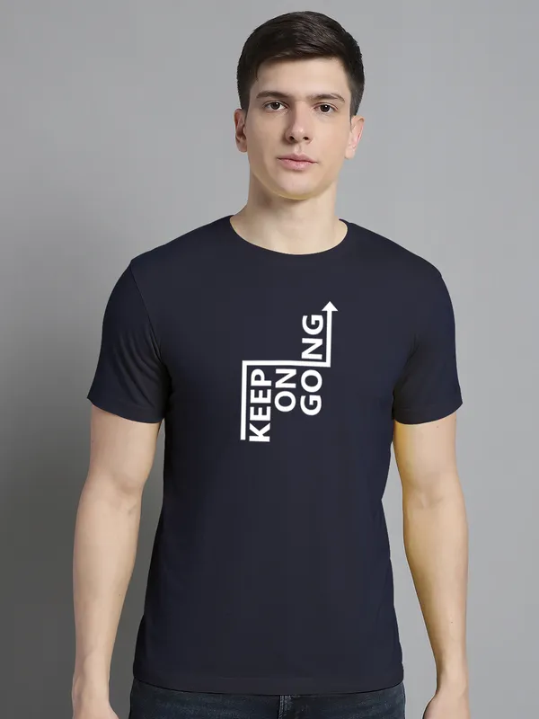 Pack_of_2_Maroon_&_Navy_Blue_Cotton_Rib_Trimmed_Neckline_Printed_T-Shirt_For_Men
