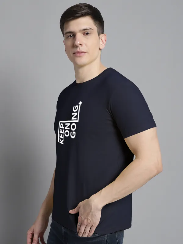 Navy_Blue_Cotton_Keep_On_Going_Print_Round_Neck_T-Shirt_For_Men