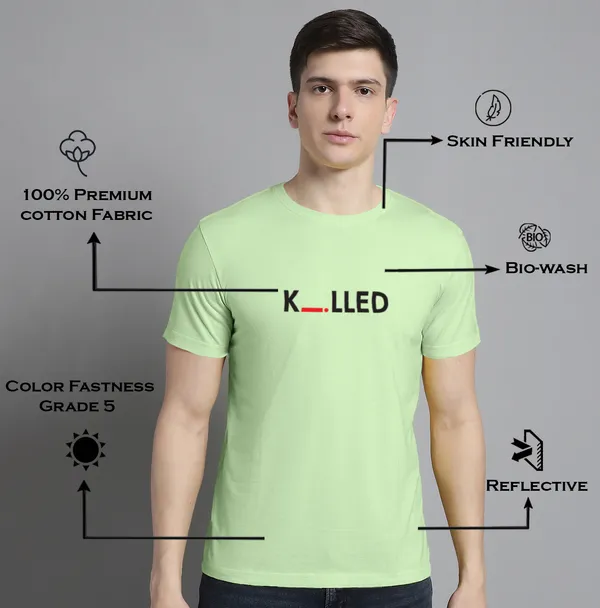 Pack_of_2_Mustard_&_Sea_Green_Cotton_Rib_Trimmed_Neckline_Printed_T-Shirt_For_Men
