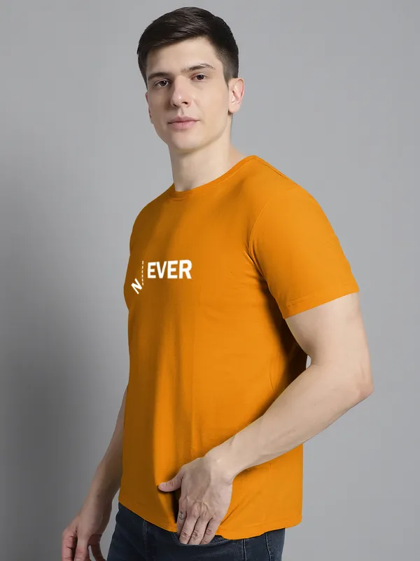 Mustard_Cotton_Never_Print_Round_Neck_T-Shirt_For_Men