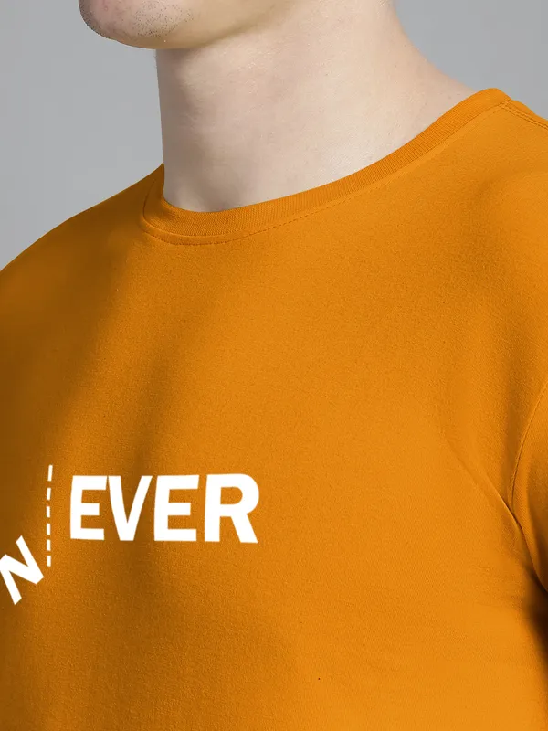 Mustard_Cotton_Never_Print_Round_Neck_T-Shirt_For_Men