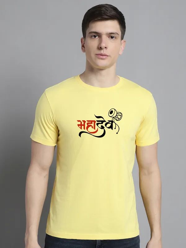 Pack_of_2_Yellow_&_Blue_Cotton_Rib_Trimmed_Neckline_Printed_T-Shirt_For_Men