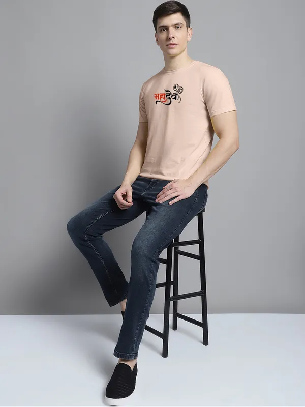 Coral_Cotton_Mahadev_Print_Round_Neck_T-Shirt_For_Men