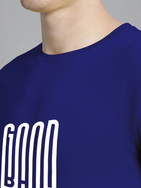 Blue_Cotton_Good_Bad_Print_Round_Neck_T-Shirt_For_Men