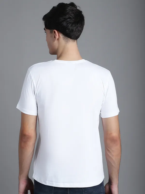 White_Cotton_Panda_Print_Round_Neck_T-Shirt_For_Men