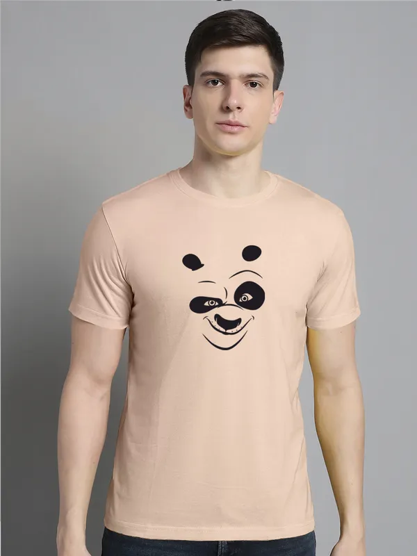 Pack_of_2_Coral_&_Mustard_Cotton_Rib_Trimmed_Neckline_Printed_T-Shirt_For_Men