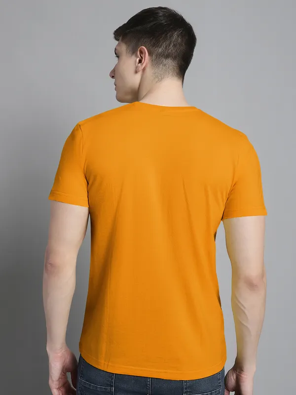Mustard_Cotton_Born_To_Be_Real_Print_Round_Neck_T-Shirt_For_Men