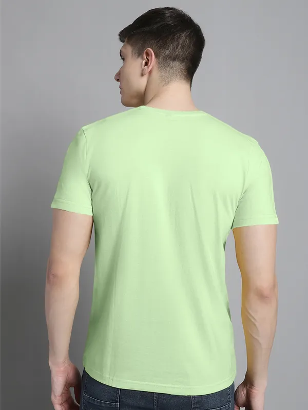 Pack_of_2_Sea_Green_&_Blue_Cotton_Rib_Trimmed_Neckline_Printed_T-Shirt_For_Men