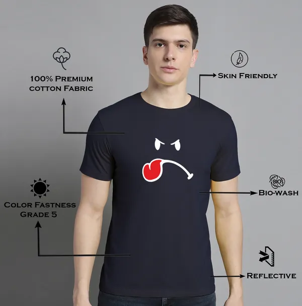 Pack_of_2_Red_&_Navy_Blue_Cotton_Rib_Trimmed_Neckline_Printed_T-Shirt_For_Men