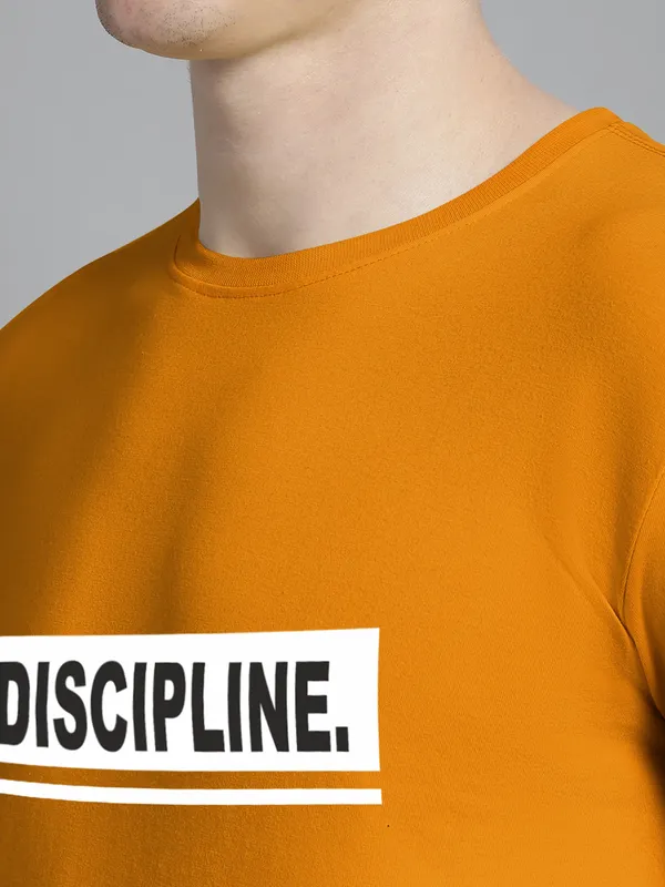 Mustard_Cotton_Discipline_Print_Round_Neck_T-Shirt_For_Men