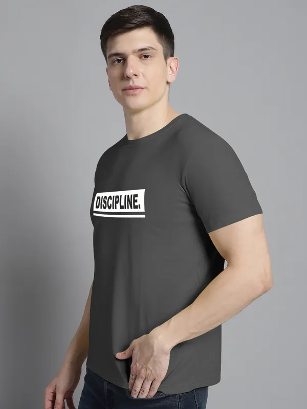 Grey_Cotton_Discipline_Print_Round_Neck_T-Shirt_For_Men