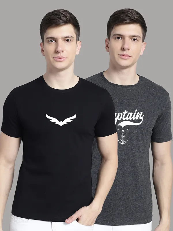 Pack_of_2_Black_&_Grey_Cotton_Rib_Trimmed_Neckline_Printed_T-Shirt_For_Men