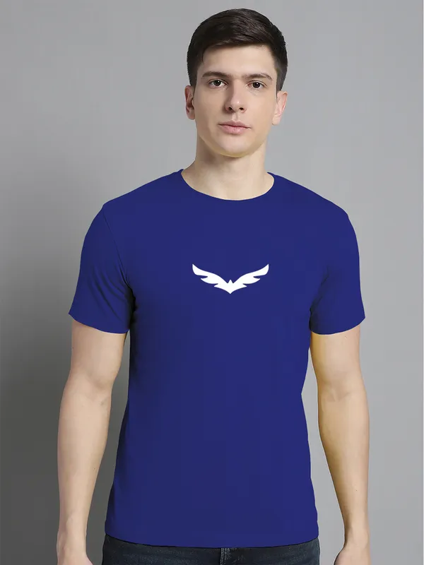 Pack_of_2_Blue_&_Grey_Cotton_Rib_Trimmed_Neckline_Printed_T-Shirt_For_Men