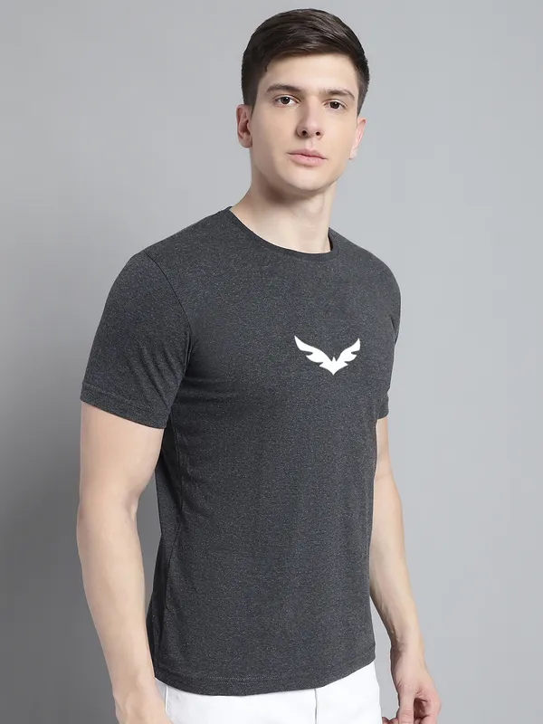 Grey_Cotton_Bat_Print_Round_Neck_T-Shirt_For_Men