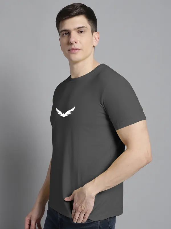 Grey_Cotton_Bat_Print_Round_Neck_T-Shirt_For_Men