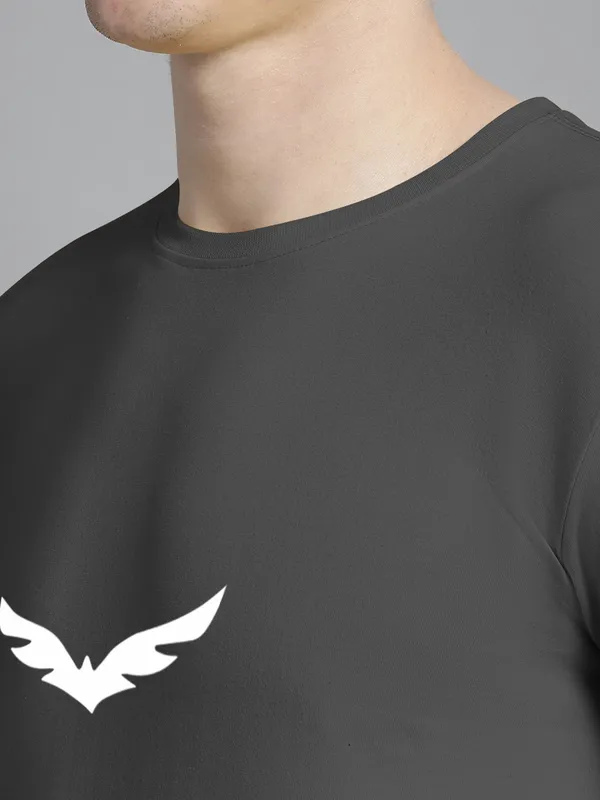 Grey_Cotton_Bat_Print_Round_Neck_T-Shirt_For_Men