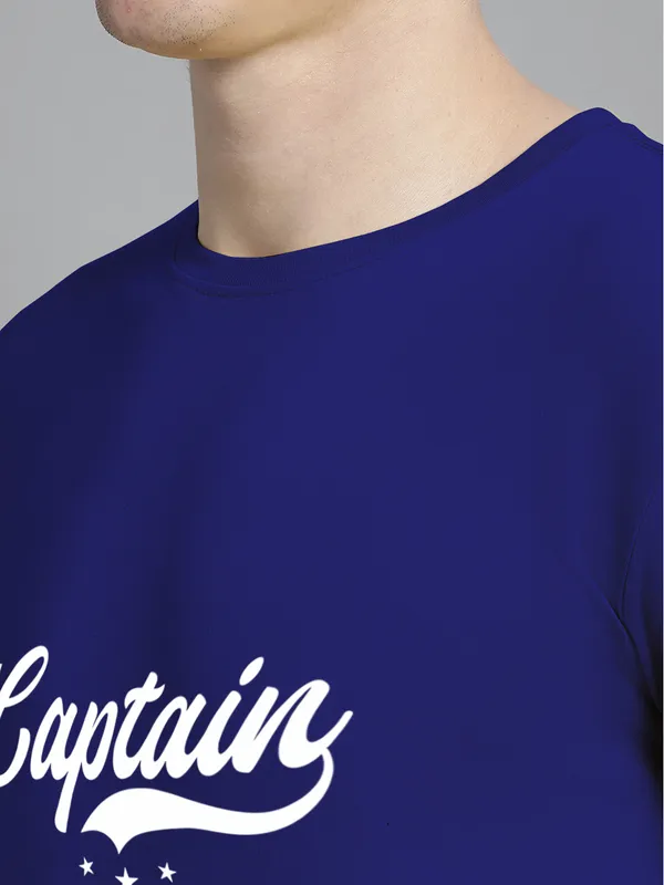 Blue_Cotton_Captain_Print_Round_Neck_T-Shirt_For_Men