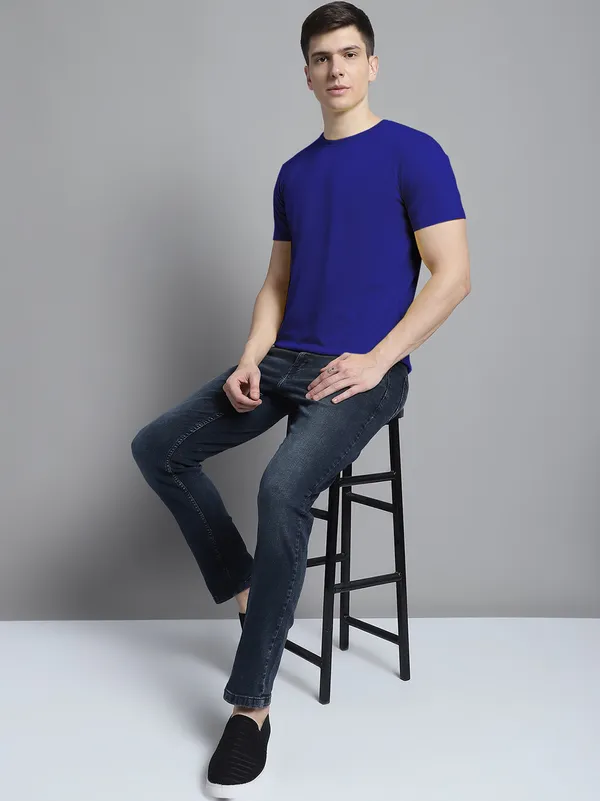 Pack_of_2_White_&_Blue_Cotton_Round_Neck_T-Shirt_For_Men