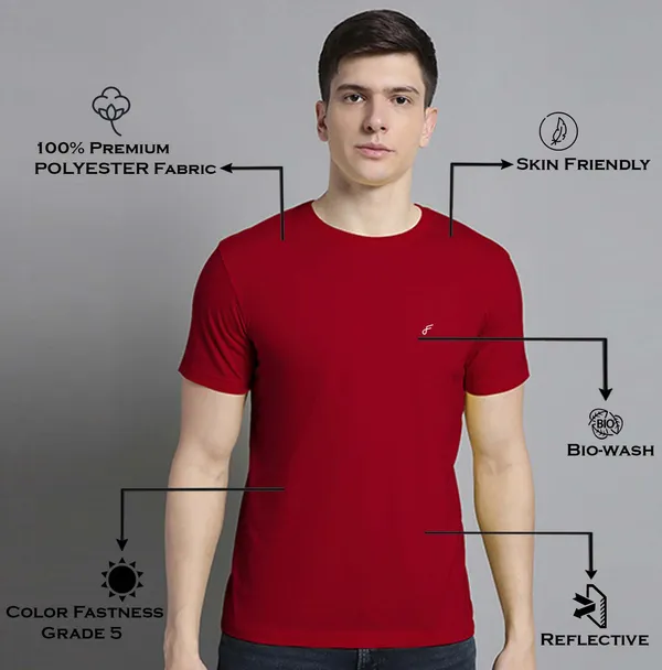 Pack_of_2_White_&_Maroon_Cotton_Round_Neck_T-Shirt_For_Men