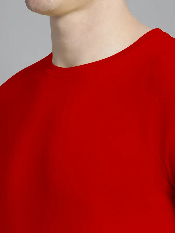 Pack_of_2_Red_&_Maroon_Cotton_Round_Neck_T-Shirt_For_Men