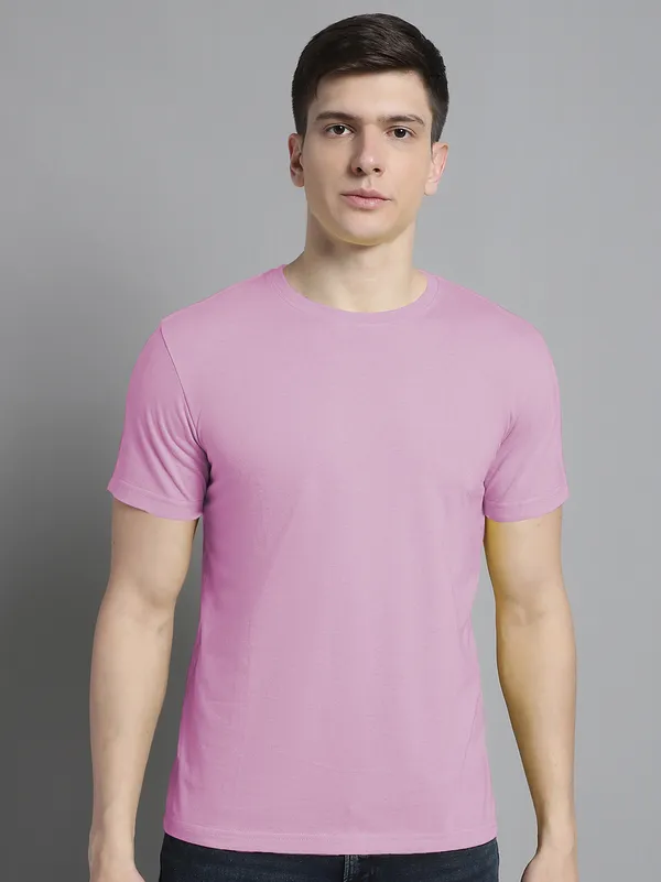 Pack_of_2_Red_&_Purple_Cotton_Round_Neck_T-Shirt_For_Men