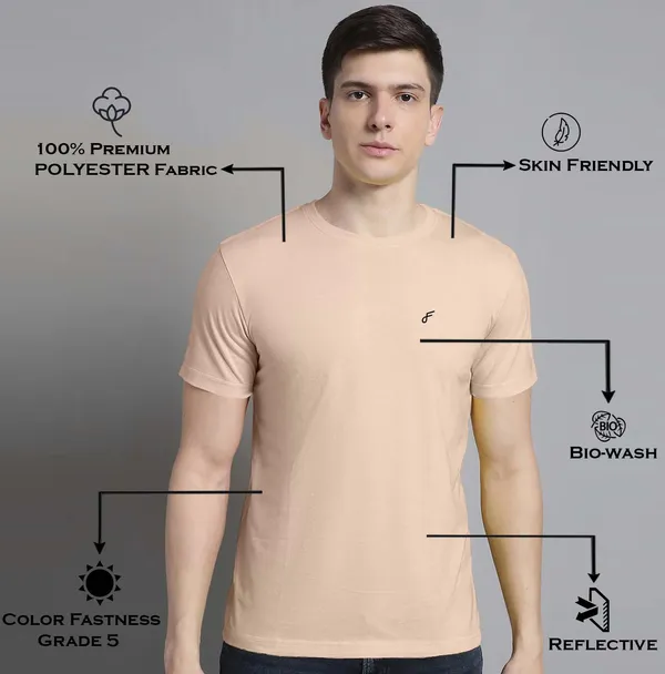 Pack_of_2_Yellow_&_Coral_Cotton_Round_Neck_T-Shirt_For_Men
