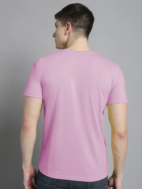 Pack_of_2_Purple_&_Mustard_Cotton_Round_Neck_T-Shirt_For_Men