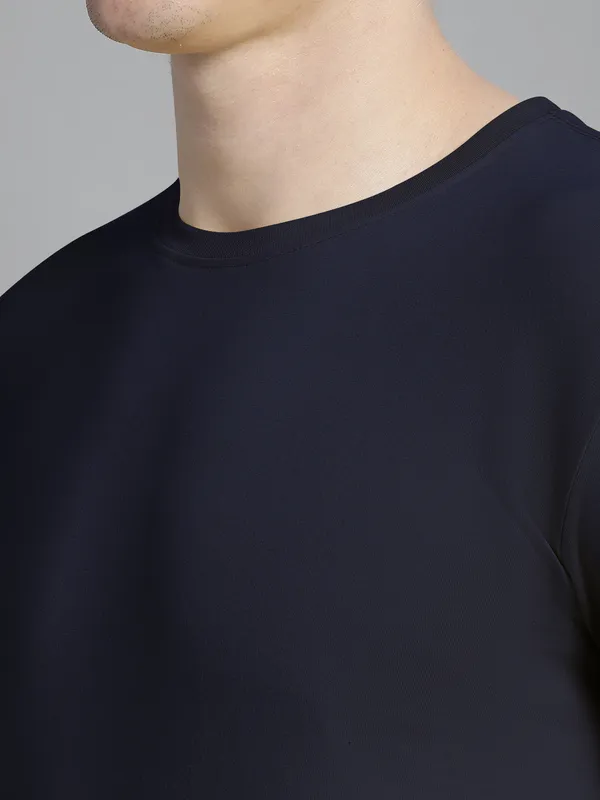 Pack_of_2_Navy_Blue_&_Sea_Green_Cotton_Round_Neck_T-Shirt_For_Men