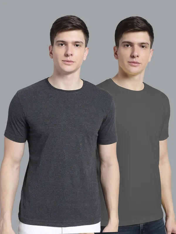 Pack_of_2_Grey_&_Grey_Cotton_Round_Neck_T-Shirt_For_Men