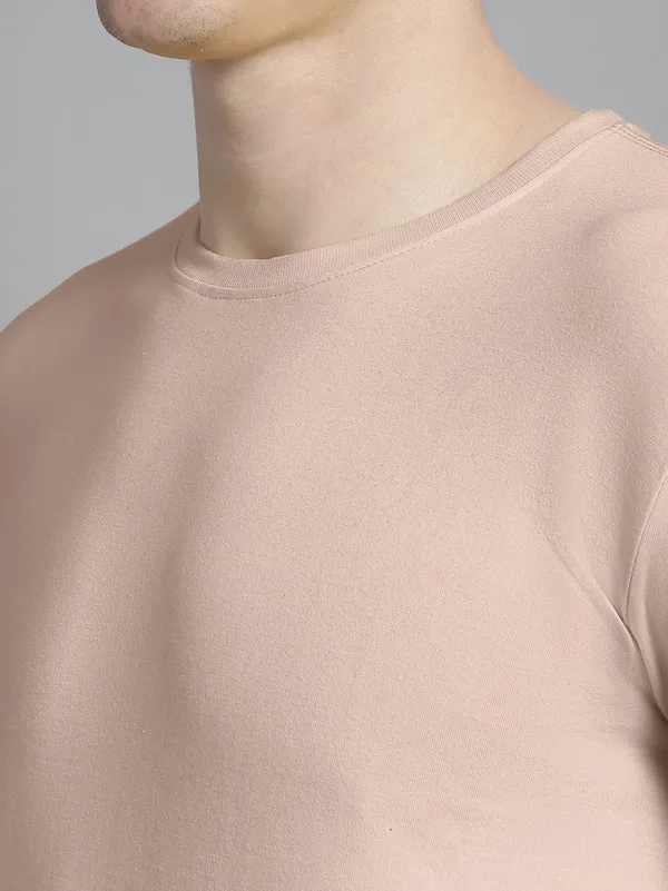 Pack_of_2_Coral_&_Sea_Green_Cotton_Round_Neck_T-Shirt_For_Men