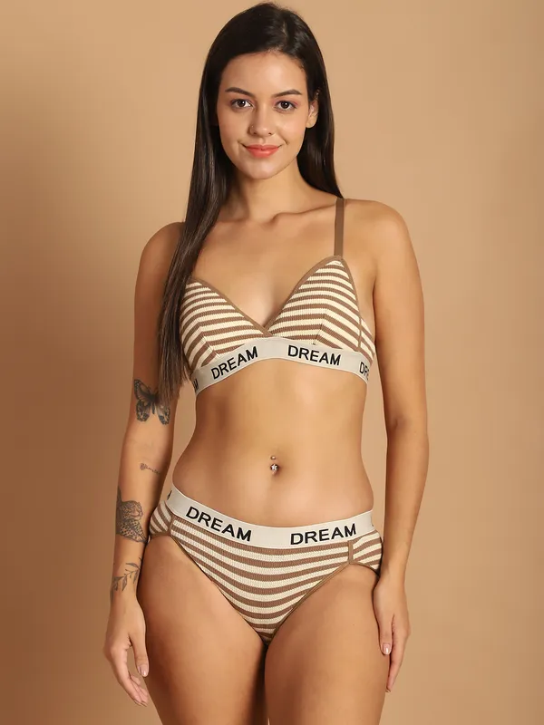 Brown_Cotton_Mid_Coverage_Padded_Bra_With_Low_Rise_Brief_Lingerie_Set_For_Women