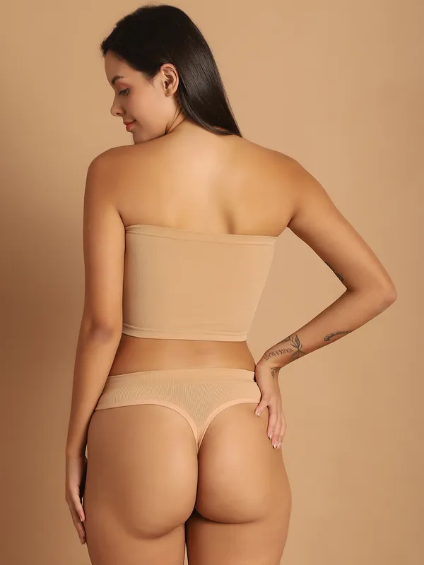 Skin_Polyster_Mid_Coverage_Padded_Strapless_Bra_With_Low_Rise_Brief_Lingerie_Set_For_Women