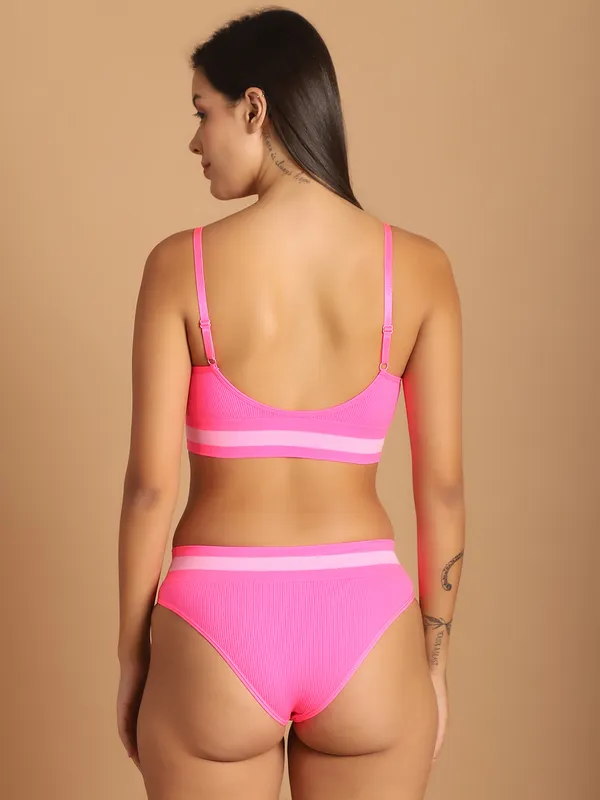 Pink_Cotton_Full_Coverage_Padded_Bra_With_Mid_Rise_Brief_Lingerie_Set_For_Women