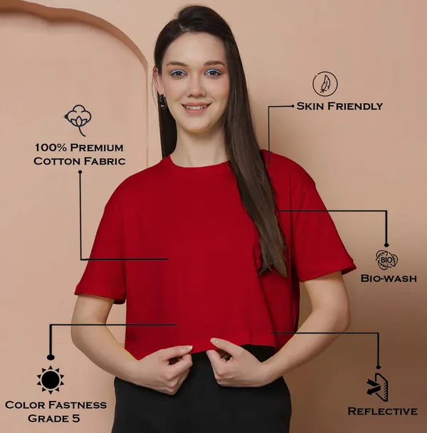 Women_Red_Oversized_Cotton_Tshirt