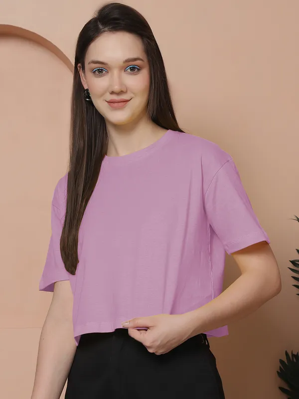 Women_Purple_Oversized_Cotton_Tshirt
