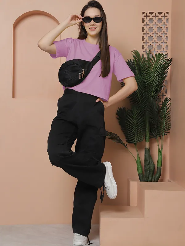 Women_Purple_Oversized_Cotton_Tshirt
