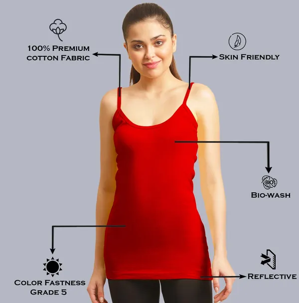Red_Cotton_Rib_Camisole_For_Women
