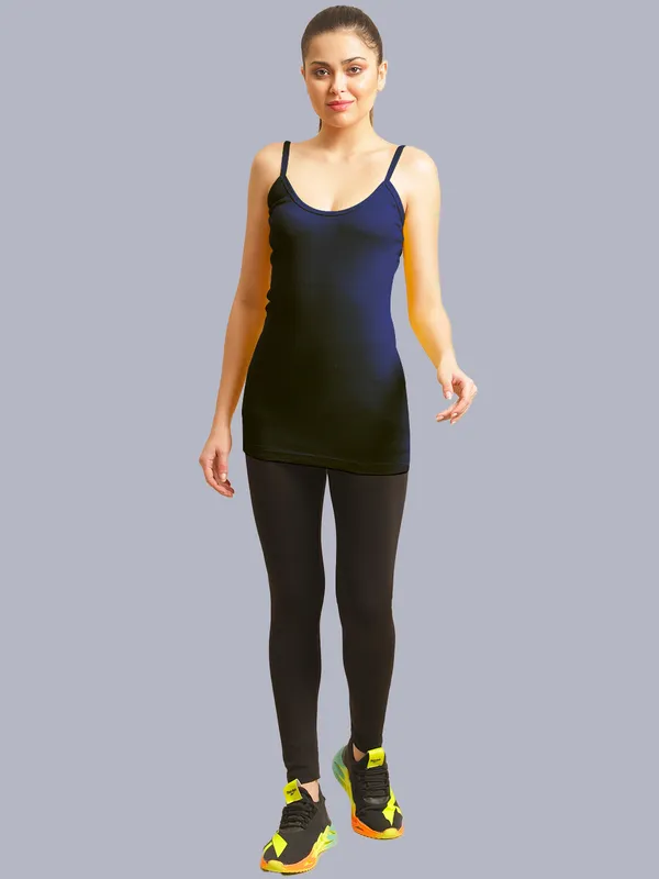 Navy_Blue_Cotton_Rib_Camisole_For_Women