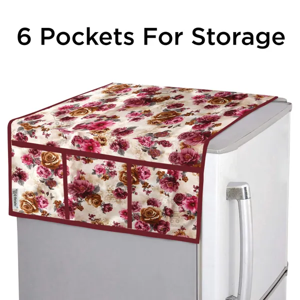 3-Layered_Refrigerator/Fridge_Top_Cover_With_6_Utility_Pockets_(Material-Polyester,_Color-Multi,_Size-39x21_Inches)