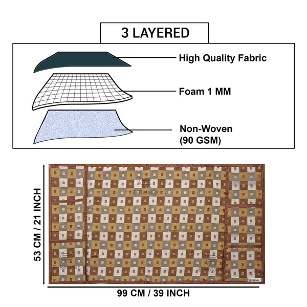 3-Layered_Refrigerator/Fridge_Top_Cover_With_6_Utility_Pockets_(Material-Cotridge,_Color-Brown,_Size-39x21_Inches)