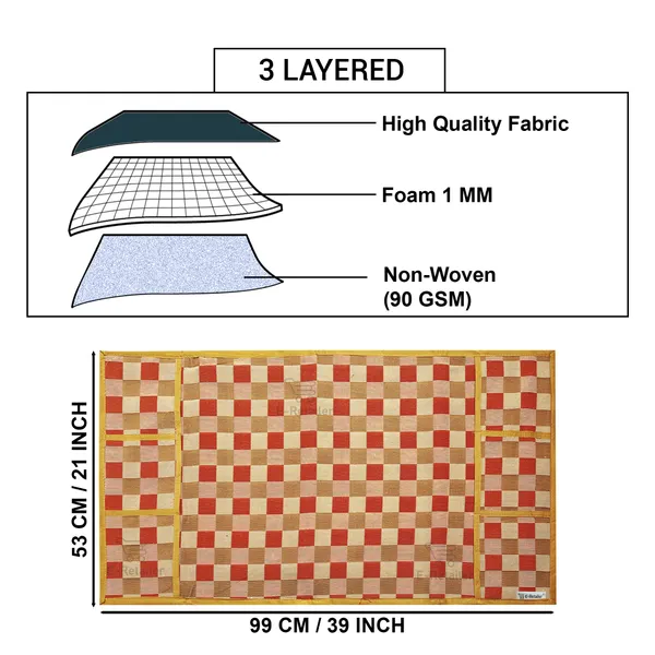 3-Layered_Refrigerator/Fridge_Top_Cover_With_6_Utility_Pockets_(Material-Cotridge,_Color-Golden,_Size-39x21_Inches)
