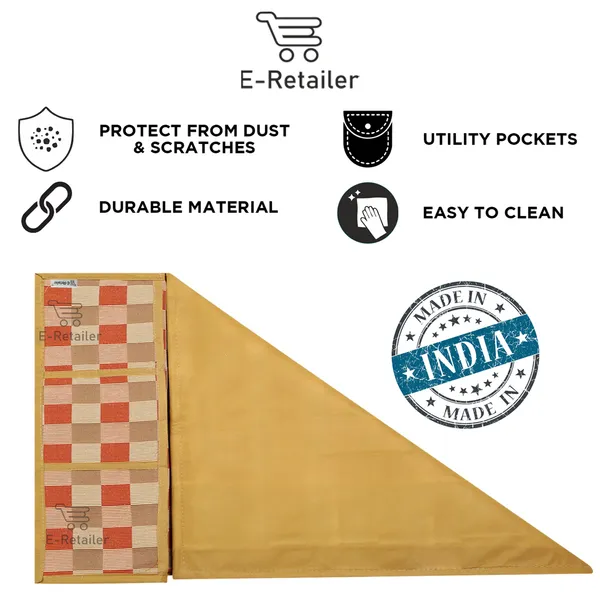 3-Layered_Refrigerator/Fridge_Top_Cover_With_6_Utility_Pockets_(Material-Cotridge,_Color-Golden,_Size-39x21_Inches)