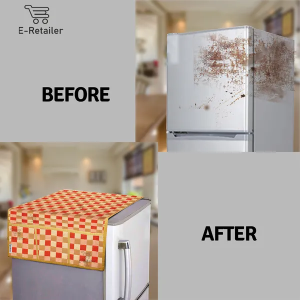 3-Layered_Refrigerator/Fridge_Top_Cover_With_6_Utility_Pockets_(Material-Cotridge,_Color-Golden,_Size-39x21_Inches)