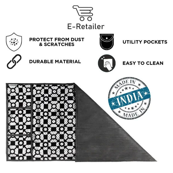 3-Layered_Refrigerator/Fridge_Top_Cover_With_6_Utility_Pockets_(Material-Velvet,_Color-Black,_Size-39x21_Inches)
