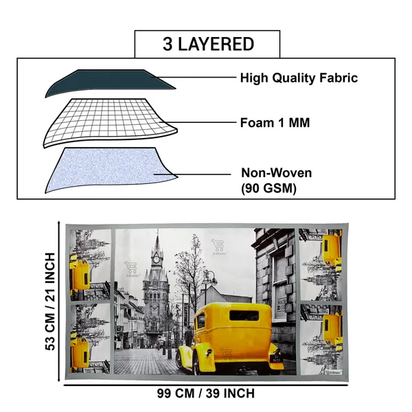 3-Layered_Refrigerator/Fridge_Top_Cover_With_4_Utility_Pockets_(Material-Jute,_Color-Yellow,_Size-39x21_Inches)
