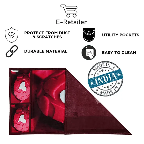 3-Layered_Refrigerator/Fridge_Top_Cover_With_4_Utility_Pockets_(Material-Jute,_Color-Red,_Size-39x21_Inches)