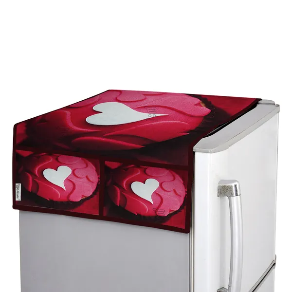 3-Layered_Refrigerator/Fridge_Top_Cover_With_4_Utility_Pockets_(Material-Jute,_Color-Red,_Size-39x21_Inches)