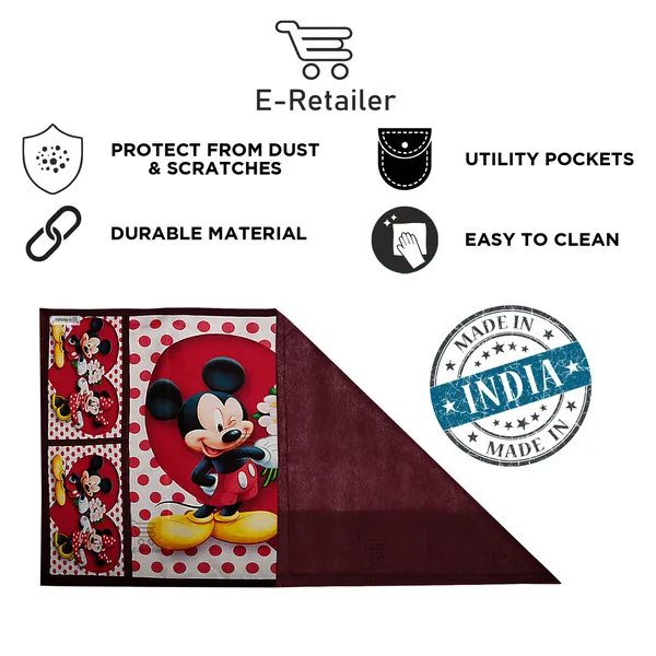 3-Layered_Refrigerator/Fridge_Top_Cover_With_4_Utility_Pockets_(Material-Jute,_Color-Red,_Size-39x21_Inches)